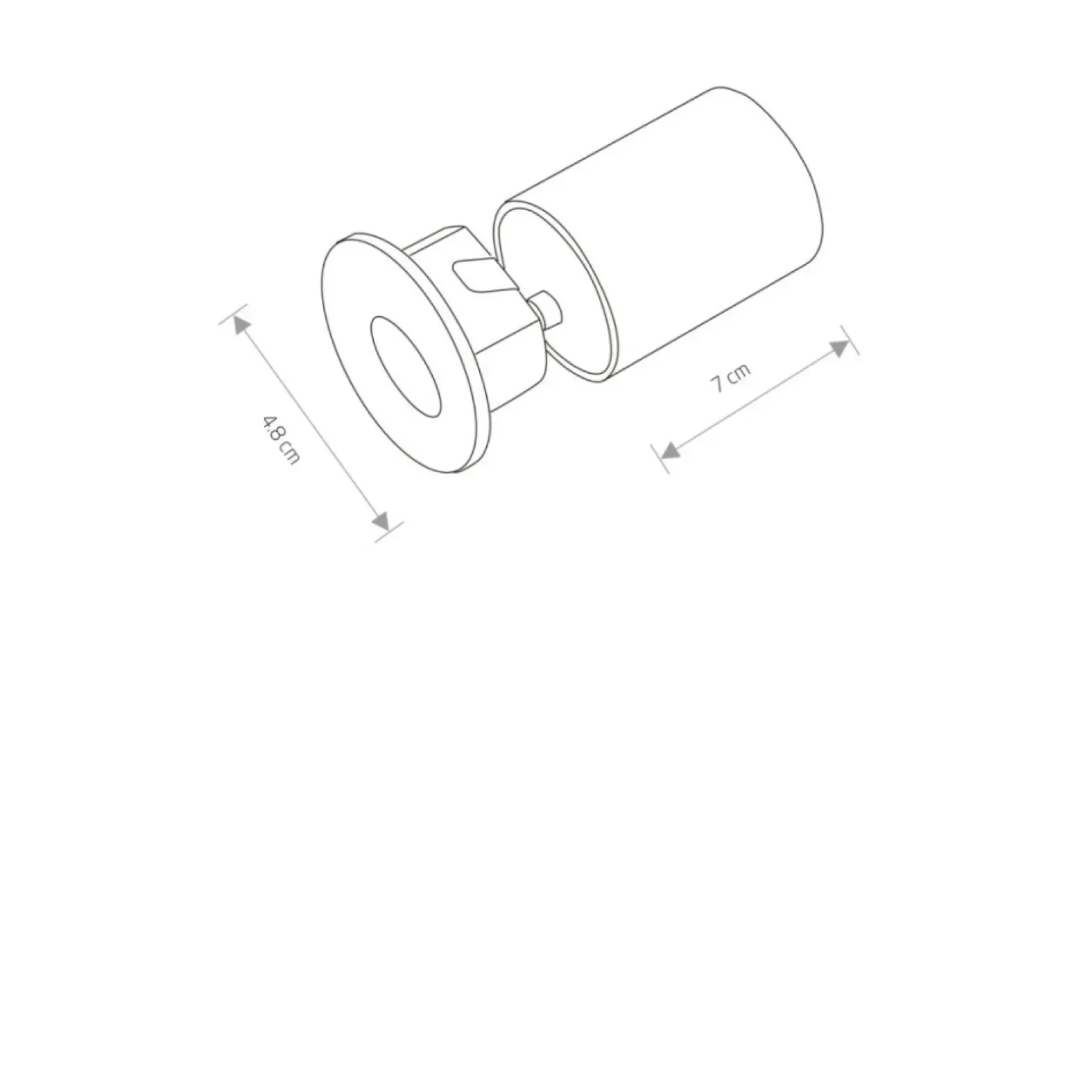 Sklep Kaja Biała oprawa podtynkowa, doa schodów 9103 | Kaja