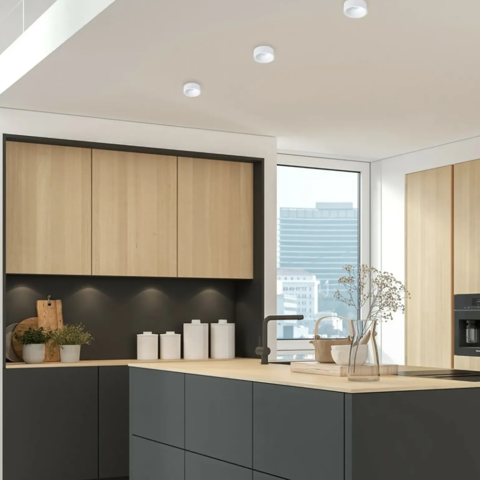 Sklep Kaja Biała oprawa podtynkowa, do korytarza ML0053 z serii BALI ROUND | Kaja Oświetlen