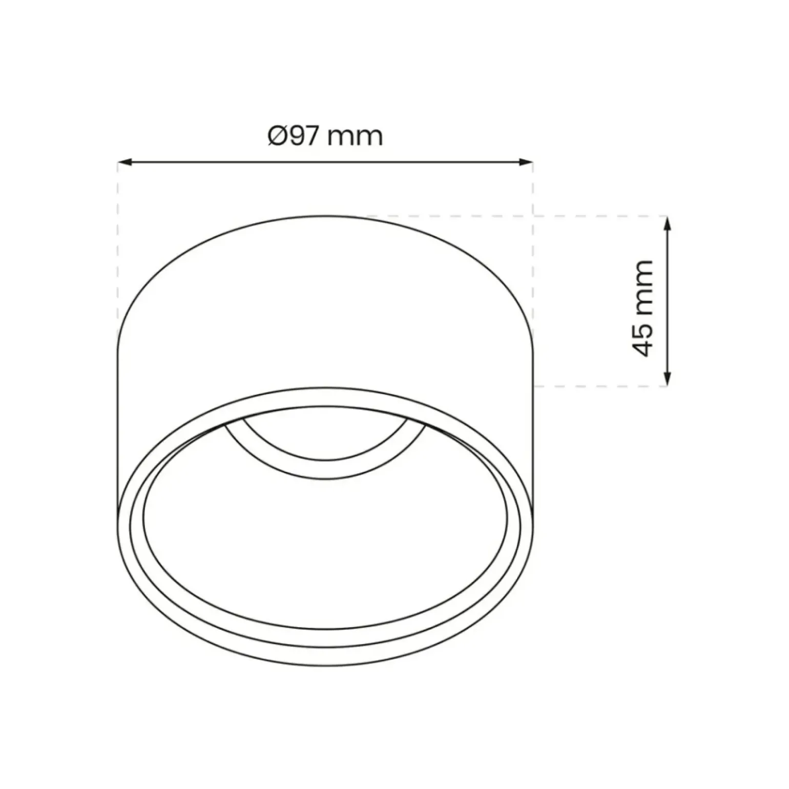 Sklep Kaja Biała oprawa podtynkowa, do korytarza ML0053 z serii BALI ROUND | Kaja Oświetlen