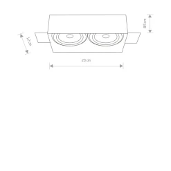 Sklep Kaja Biała oprawa podtynkowa, trzonek GU10 ES111 9407 | Kaja Oświetlenie