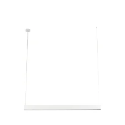 Best Biała, pozioma listwa LED na zwisach TK 18079 LUXE WHITE | Kaja Żyrandole Nowoczesne