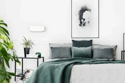 Sklep Kaja Biała, prosta, ledowa lampa ścienna 21-25814 z serii LANDER | Kaja