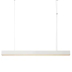 Sale Biała, szeroka lampa LED 120cm LP-1201/1P L WH SMART MIRA L | Kaja Żyrandole Nowoczesne