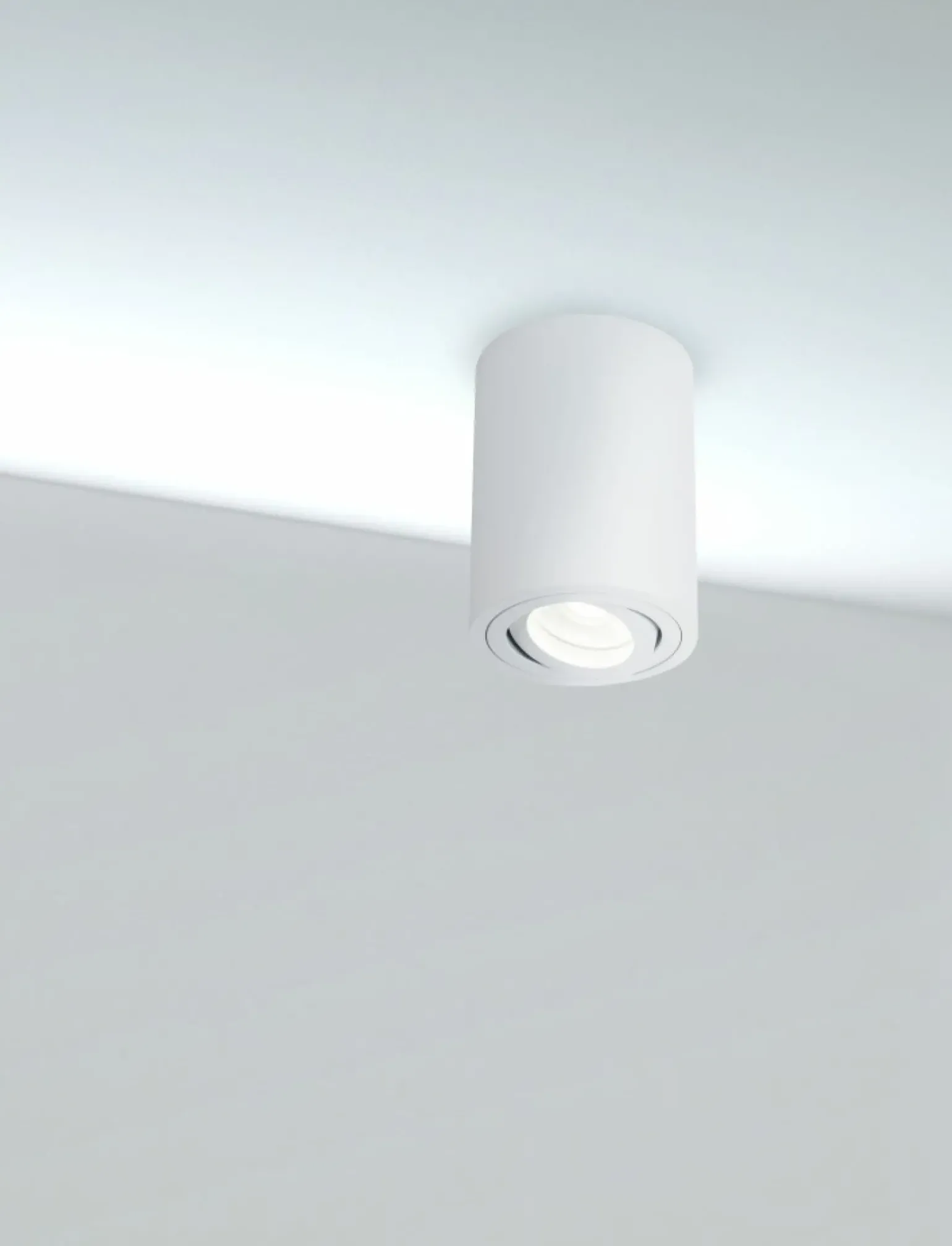 Sklep Kaja Biała tuba natynkowa, spot do kuchni C016CL-01W ALFA | Kaja