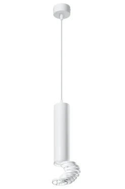 Cheap Biała tuba wisząca na gwint GU10, do kuchni 31-77707 z serii TUBA Żyrandole Nowoczesne