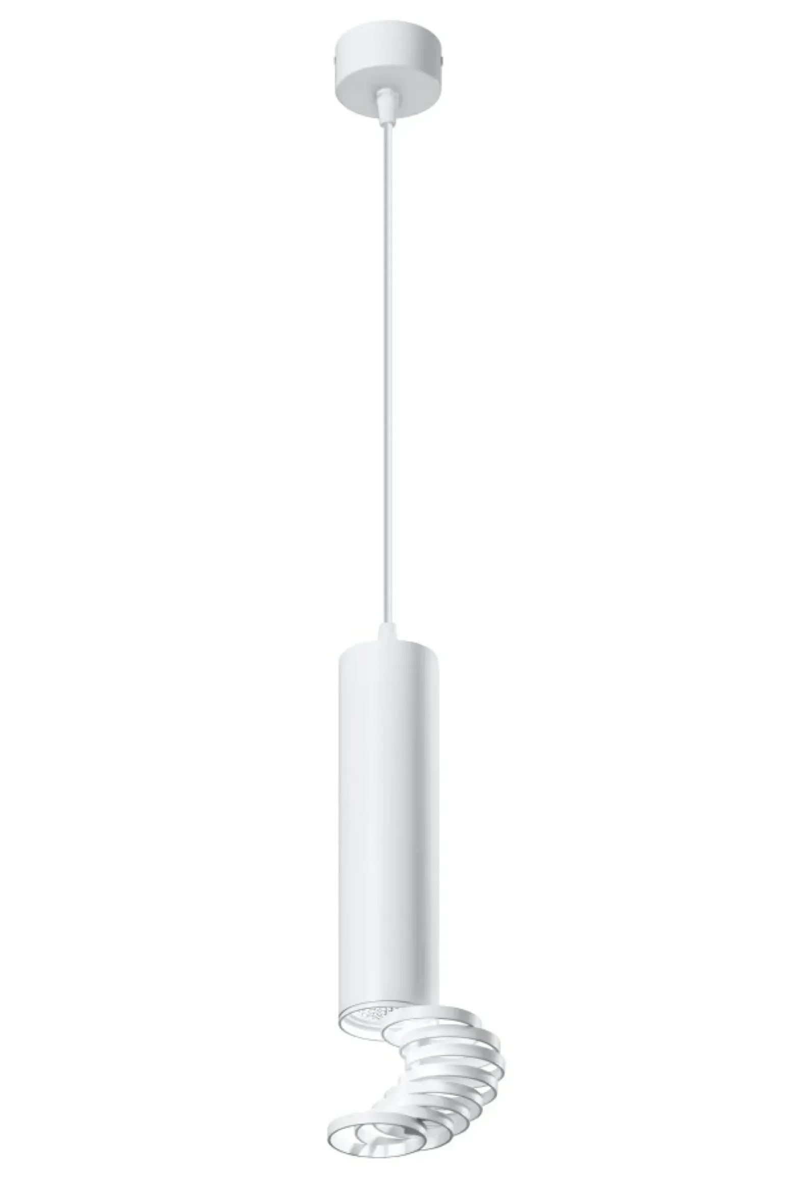 Cheap Biała tuba wisząca na gwint GU10, do kuchni 31-77707 z serii TUBA Żyrandole Nowoczesne