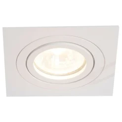 Sklep Kaja Białe, kwadratowe oczko podtynkowe LP-2780/1RS WH METIS | Kaja