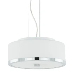 Best Sale Biało, srebrna lampa wisząca MA01806CD-002 LORIS | Kaja Oświetlenie Żyrandole Nowoczesne