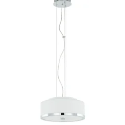 Best Sale Biało, srebrna lampa wisząca MA01806CD-002 LORIS | Kaja Oświetlenie Żyrandole Nowoczesne