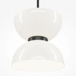 Cheap Biało-czarna lampa, zintegrowany LED MOD178PL-L11B3K z serii KYOTO Żyrandole Nowoczesne