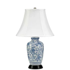 Sklep Kaja Biało-niebieska lampa stołowa BLUE-G-JAR-TL z serii BLUE GINGER JAR
