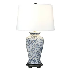 Sklep Kaja Biało-niebieska lampka stołowa DL-YING-TL z serii YING