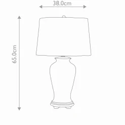 Sklep Kaja Biało-niebieska lampka stołowa DL-YING-TL z serii YING