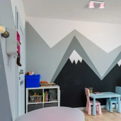 Flash Sale Biało-różowa lampa sufitowa do pokoju dziecka MLP7554 z serii DIXIE | Kaja Oświe Żyrandole Nowoczesne