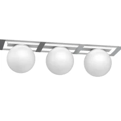 Sklep Kaja Biało-srebrna lampa sufitowa z kloszami LX 4577 SATELIT | Kaja