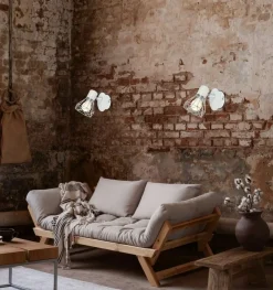 Sklep Kaja Biało-srebrna lampa z drucianym kloszem 91-61331 VERVE | Kaja