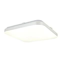 Sklep Kaja Biało-srebrny plafon do łazienki 33x33cm 4000K EK5363 AJAX | Kaja