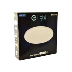 Sklep Kaja Biało-srebrny plafon LED ⌀26cm 4000K ML4266 BRAVO | Kaja Oświetlenie