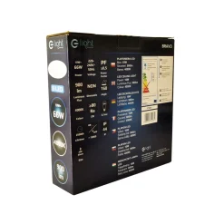 Sklep Kaja Biało-srebrny plafon LED ⌀26cm 4000K ML4266 BRAVO | Kaja Oświetlenie