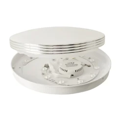 Sklep Kaja Biało-srebrny plafon LED ⌀26cm 4000K ML4266 BRAVO | Kaja Oświetlenie