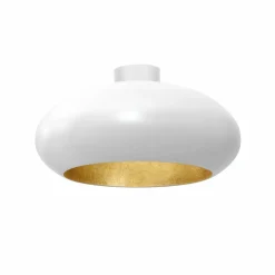 Best Sale Biało-złota lampa sufitowa, do stylowego salonu LX 1676 z serii COMPO Żyrandole Nowoczesne