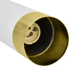 Store Biało-złota lampa wisząca nad stół w jadalni MLP6236 z serii DANI | Kaja Oświetl Żyrandole Nowoczesne