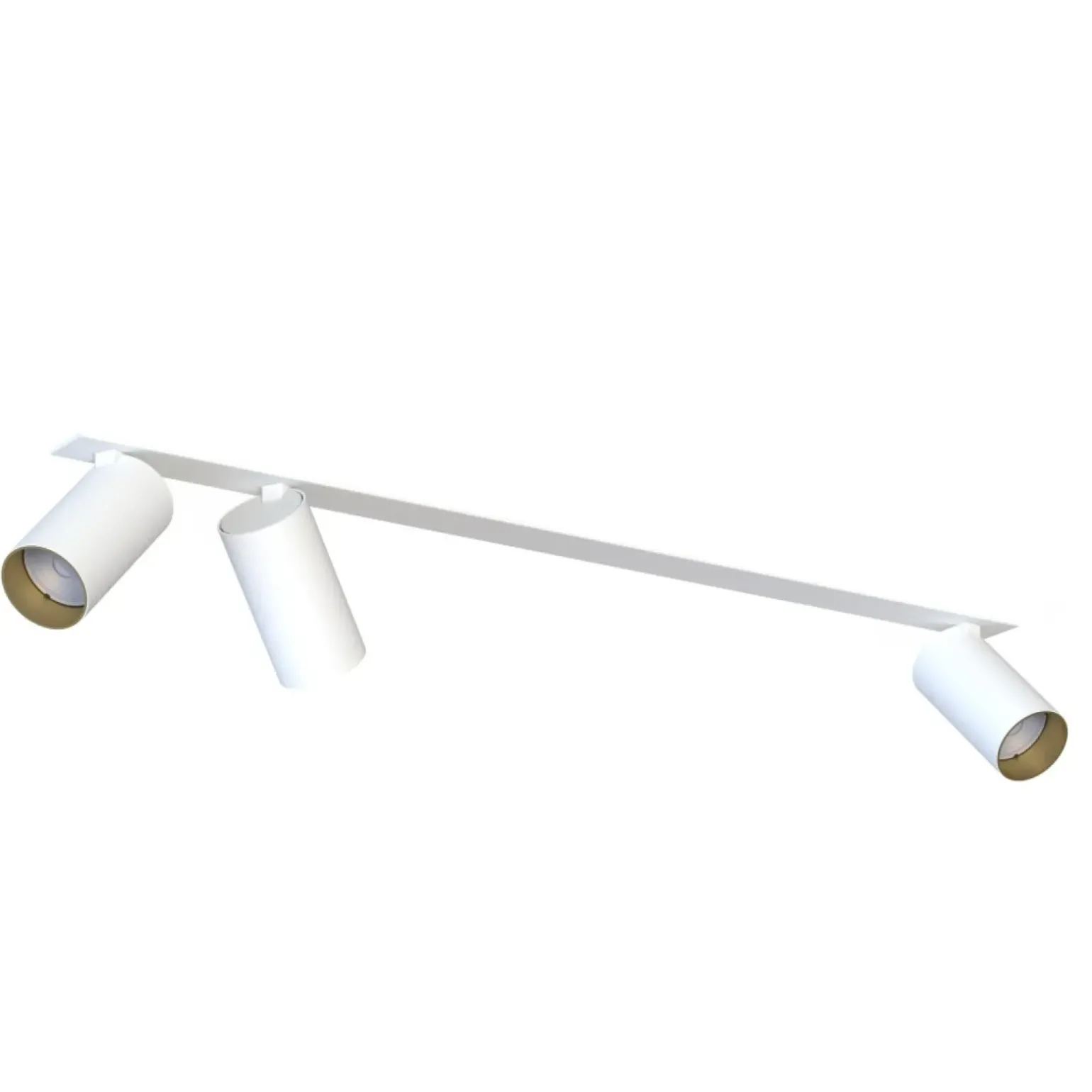 Sklep Kaja Biało-złota listwa podtynkowa, z 3 reflektorami 7685 | Kaja