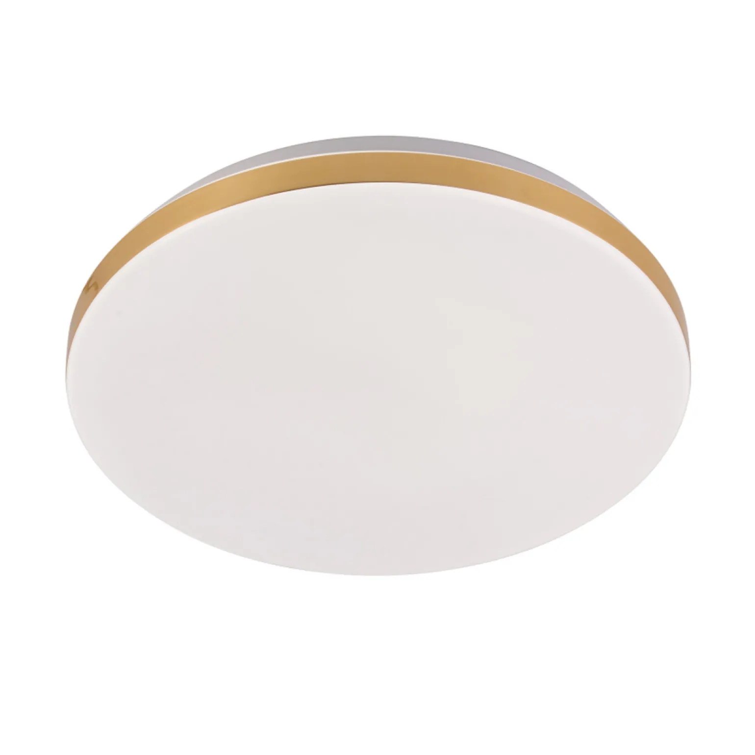 Sklep Kaja Biało-złoty plafon LED barwa neutralna LP-335/1C S 4GD – BABILON