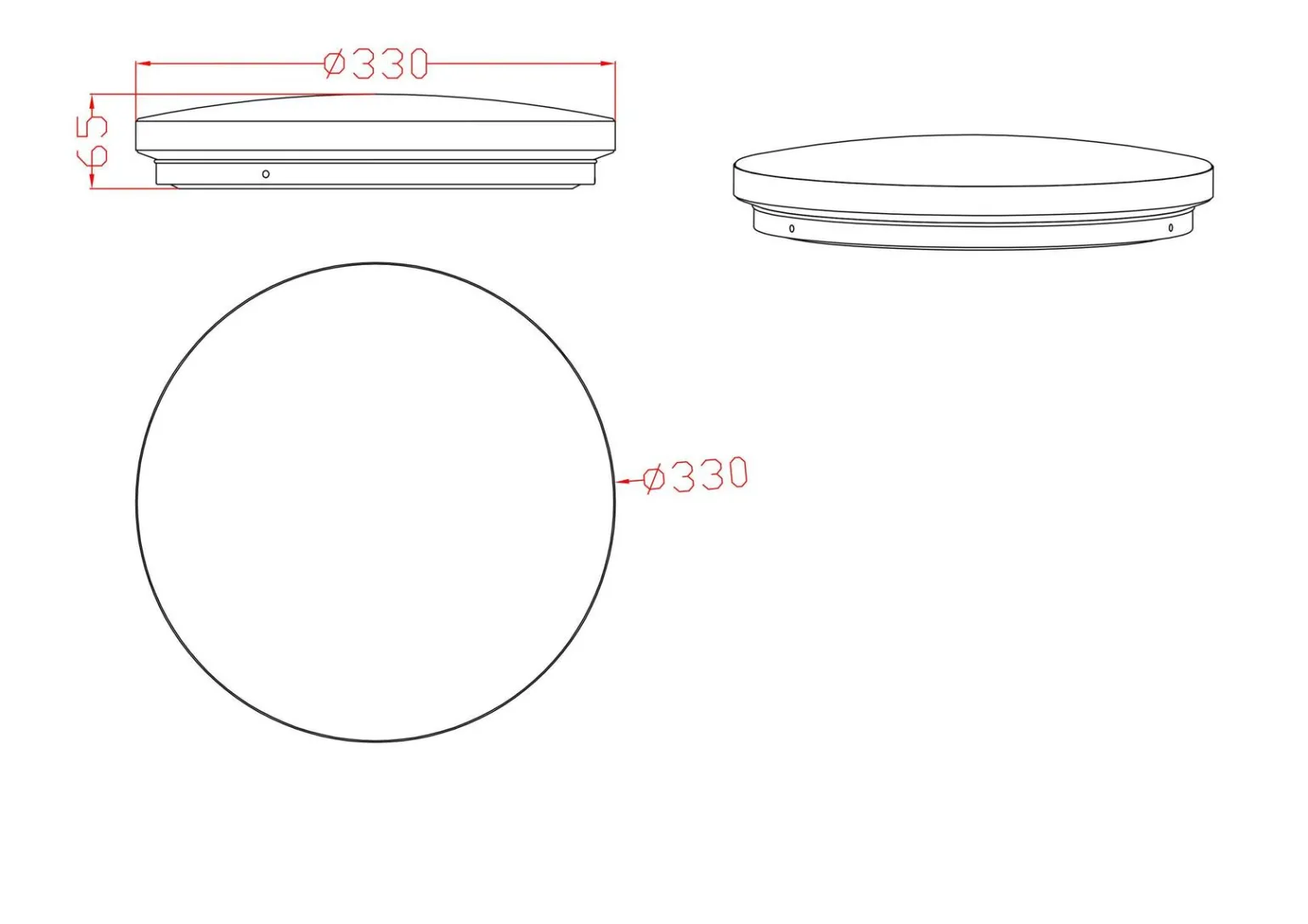 Sklep Kaja Biało-złoty plafon LED barwa neutralna LP-335/1C S 4GD – BABILON