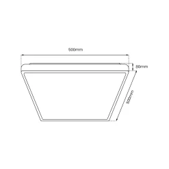 Sklep Kaja Biało-złoty plafon, zmienna barwa światła ML7933 z serii QUADRO | Kaja Oświetlen