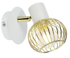 Sklep Kaja Biało-złoty reflektorek ścienny do kuchni 91-61799 OSLO | Kaja