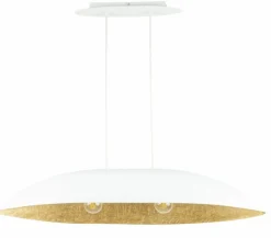 Cheap Biało-złoty żyrandol do eleganckiej kuchni SIG 40637 GONDOLA | Kaja Żyrandole Nowoczesne