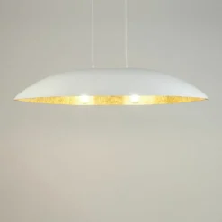 Cheap Biało-złoty żyrandol do eleganckiej kuchni SIG 40637 GONDOLA | Kaja Żyrandole Nowoczesne