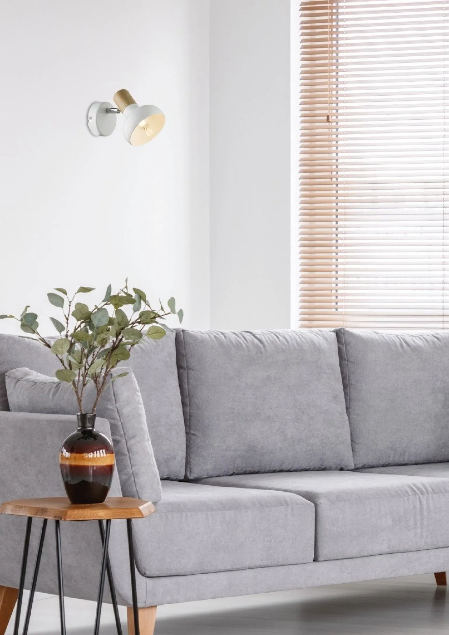 Sklep Kaja kinkiet z drewnianym zdobieniem 91-62796 PUERTO | Kaja