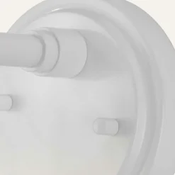 Sklep Kaja Biały kinkiet z ozdobnym kloszem BATH-MORVAH1-W z serii MORVAH