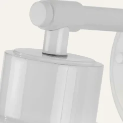 Sklep Kaja Biały kinkiet z ozdobnym kloszem BATH-MORVAH1-W z serii MORVAH