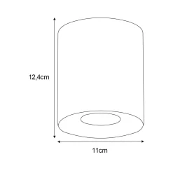 Sklep Kaja , klasyczny spot na żarówkę GU10 K-5131 z serii HORN | Kaja