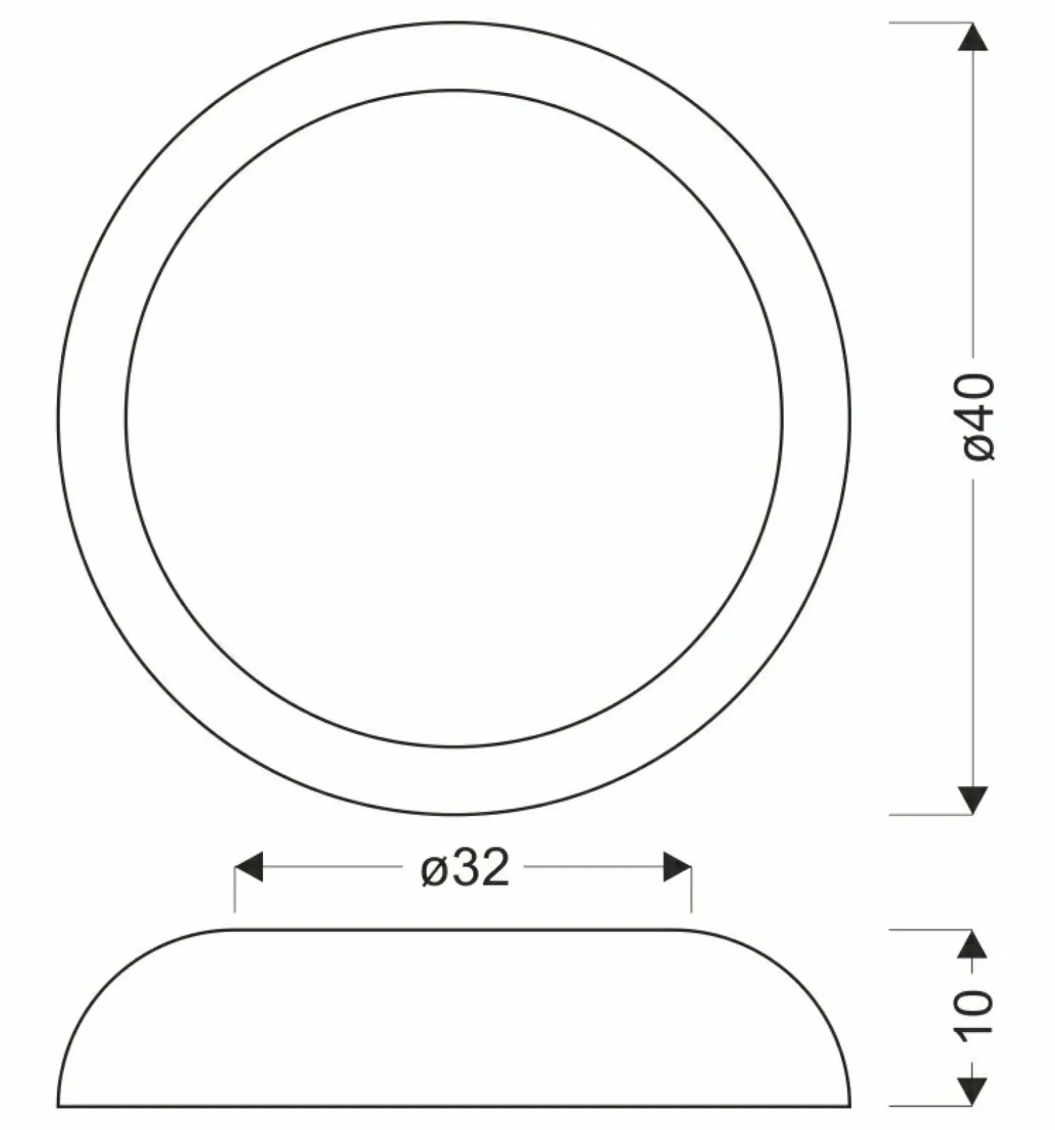 Sklep Kaja Biały, okrągły plafon z motywem drewna 14-24138 CALABRIA | Kaja