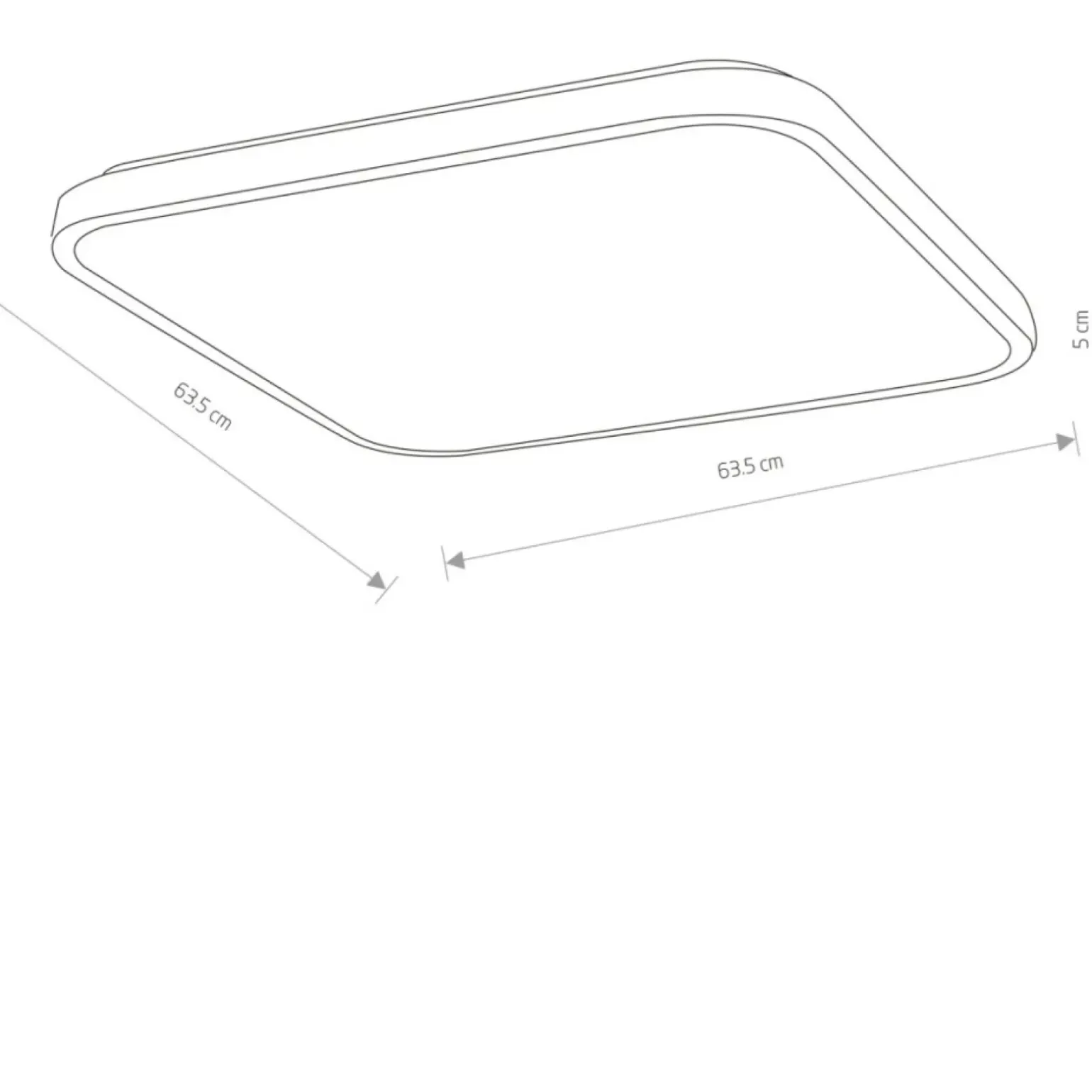 Sklep Kaja plafon kwadratowy, moc 64W, barwa ciepła, 8114 | Kaja