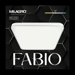 Sklep Kaja Biały plafon z neutralną barwą światła ML7934 z serii FABIO | Kaja Oświetlenie