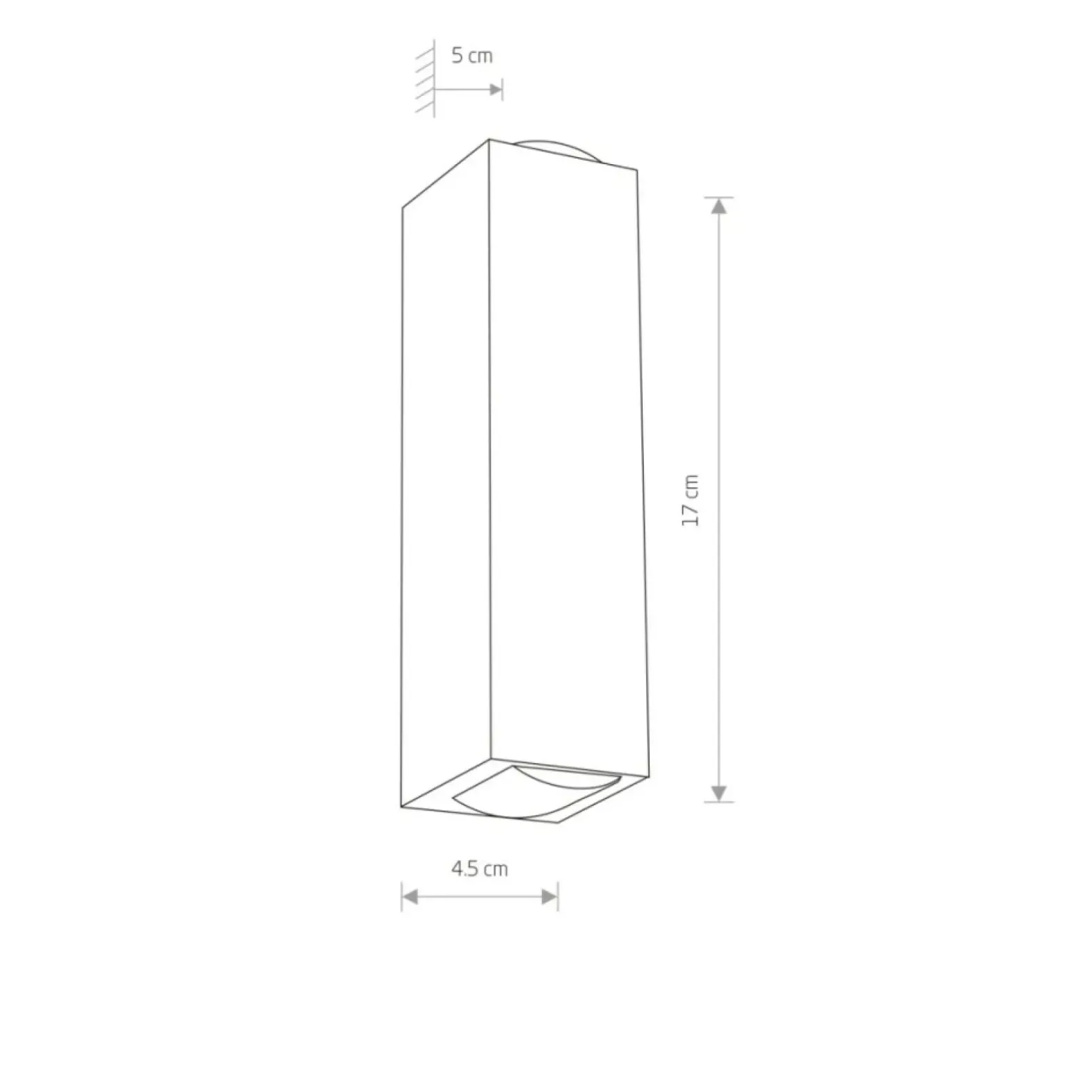Sklep Kaja , podwójny, ledowy kinkiet zewnętrzny 9113 | Kaja Oświetlenie