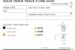 Sklep Kaja reflektor do szynoprzewodu 3-fazowego AZ4709 GULIA | Kaja