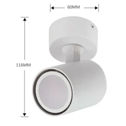 Cheap Biały reflektor sufitowo-ścienny LP-731/1W WH SNOW | Kaja Oświetlenie Żyrandole Nowoczesne