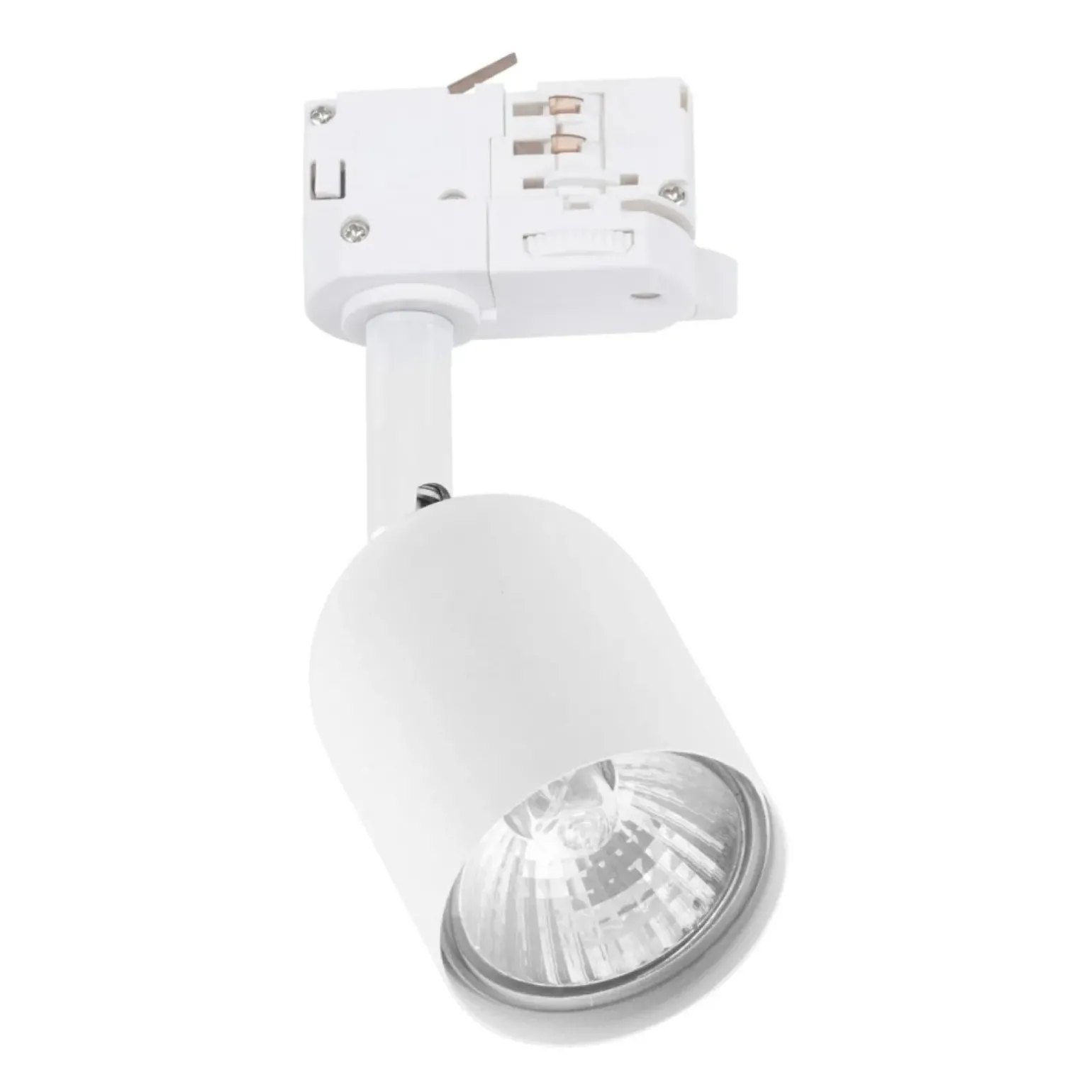 Sklep Kaja Biały reflektorek na przegubie, do szyny ZM 9050 SZ.TRÓJOBWODOWA