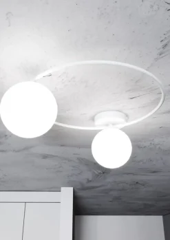 Store ring sufitowy z kulistymi kloszami 1258/2 z serii SOPRA | Kaja Żyrandole Nowoczesne