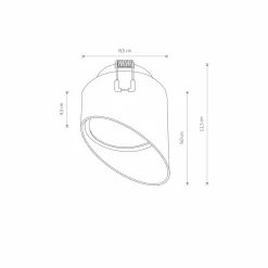 Sklep Kaja skośny spot podtynkowy gwint GX53 10488 HVAR | Kaja Oświetlenie