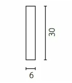 Sklep Kaja Biały, smukły downlight GU10 30cm 67726 PIANO | Kaja Oświetlenie