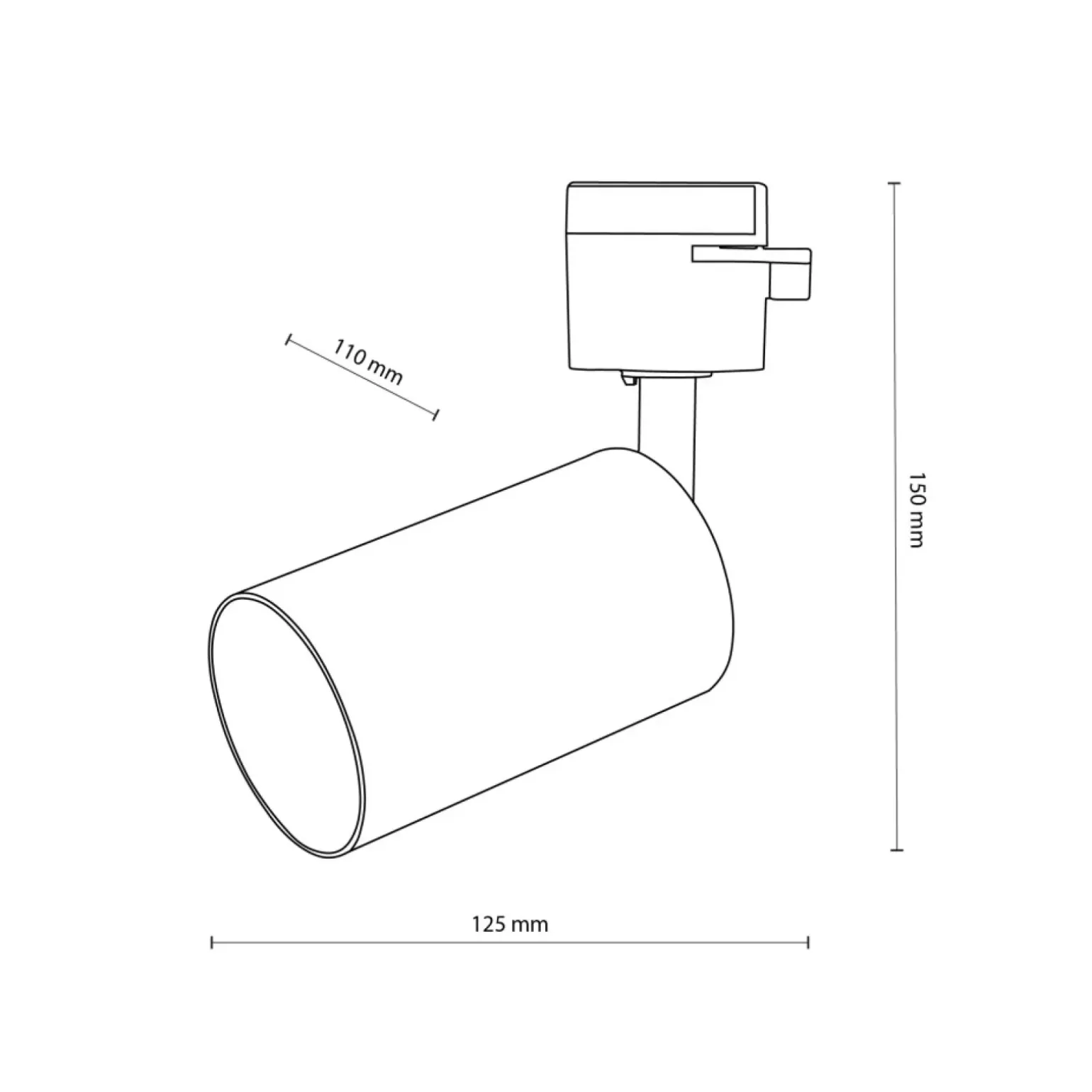 Sklep Kaja Biały spot GU10 do szyny 1-fazowej TK 6896 TRACER | Kaja Oświetlenie