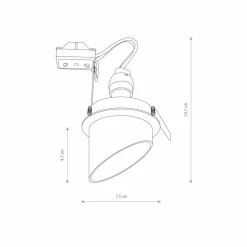 Sklep Kaja spot wpustowy, krótka skośna tuba GUU10 10492 SOLTA | Kaja