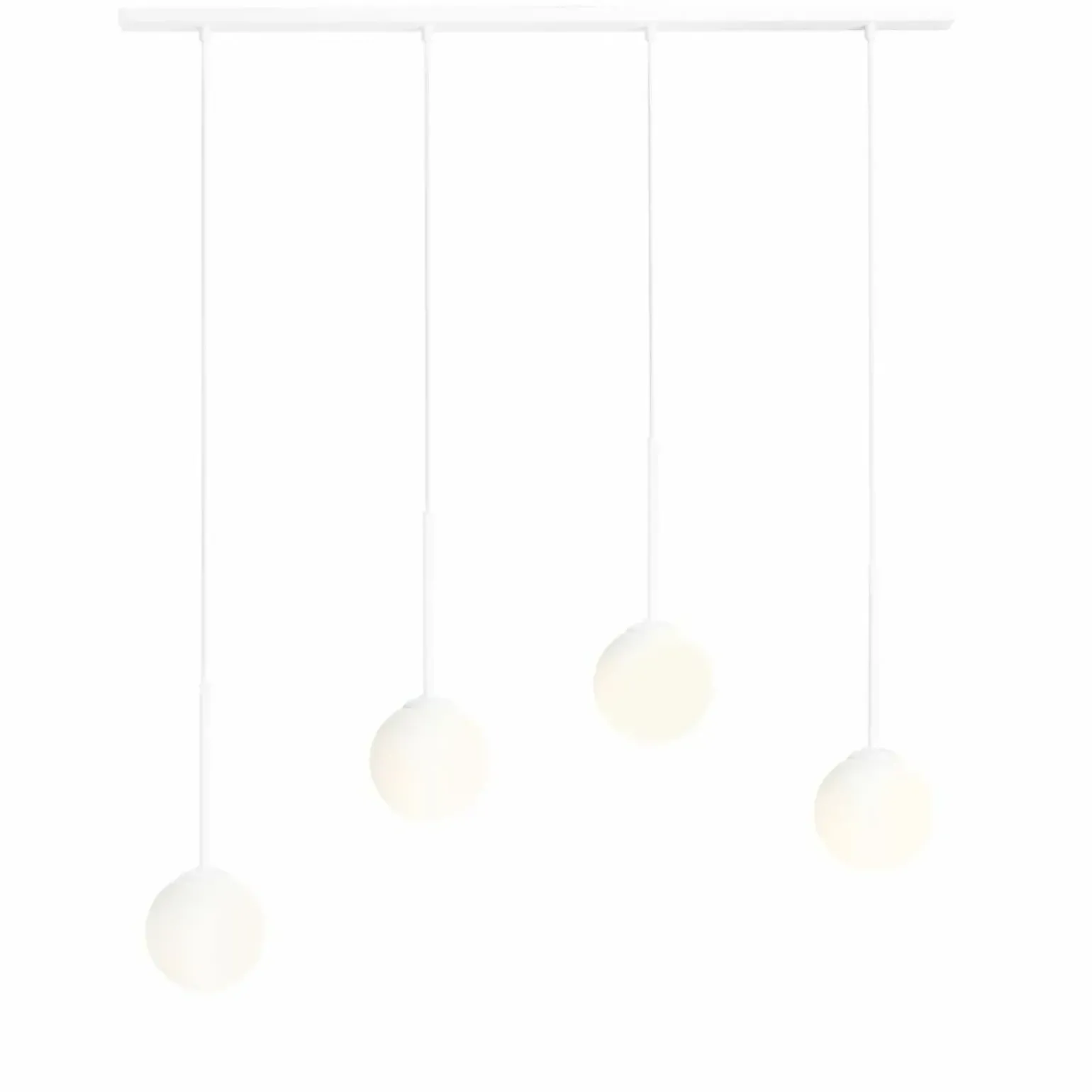 Best Sale Biały żyrandol szeroki do jadalni nad stół 1087L BOSSO | Kaja Żyrandole Nowoczesne